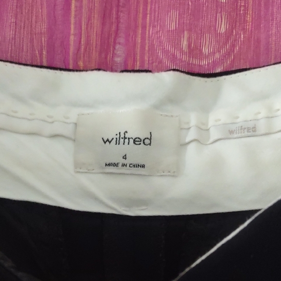 Aritzia Wilfred Effortless Pants Black Crepe Fabric - Picture 3 of 7